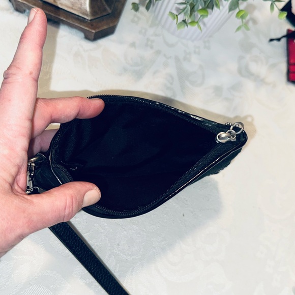 Coach Signature Studded Black Wristlet – Style F48111 - Picture 4 of 6